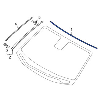 Genesis OE - Front Center Windshield Molding