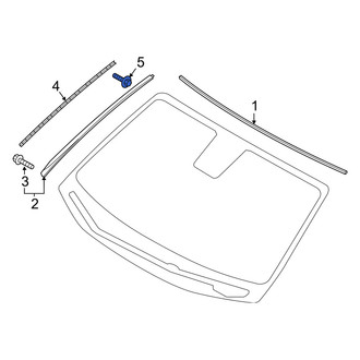 Genesis OE - Windshield Molding Rivet