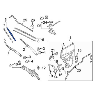 Genesis OE - Left Wiper Blade