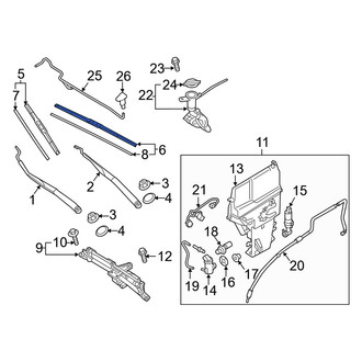 Genesis OE - Left Wiper Blade