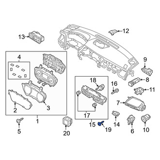 Genesis OE - Instrument Panel Lens Screw