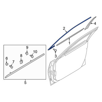 Genesis OE - Front Right Door Reveal Molding
