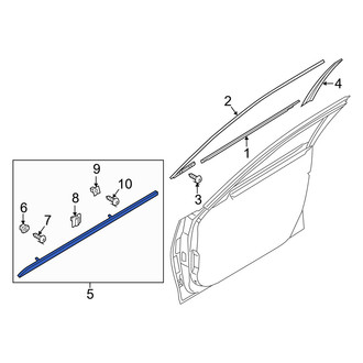 Genesis OE - Front Right Door Molding