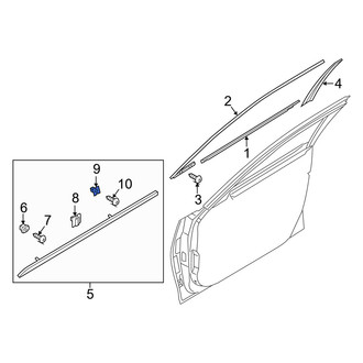 Genesis OE - Door Molding Nut