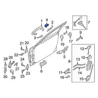 Genesis OE - Front Left Exterior Door Handle Cover