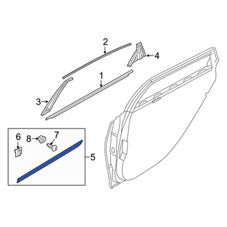 Genesis OE - Front Left Door Molding