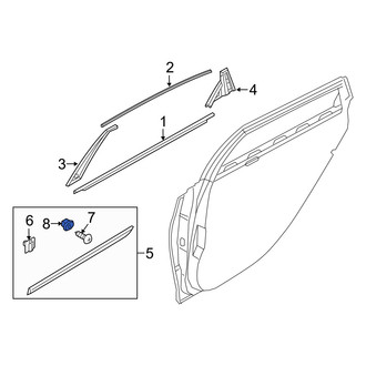 Genesis OE - Door Molding Nut