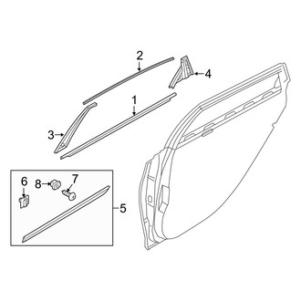 Genesis OE - Rear Door - Exterior Trim
