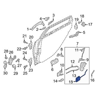Genesis OE - Rear Left Door Lock Actuator Motor