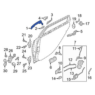 Genesis OE - Rear Outer Exterior Door Handle