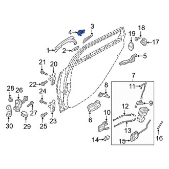 Genesis OE - Front Right Exterior Door Handle Cover