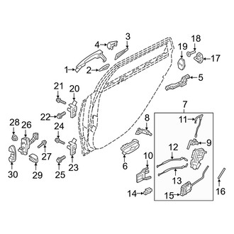 Genesis OE - Rear Door - Lock & Hardware