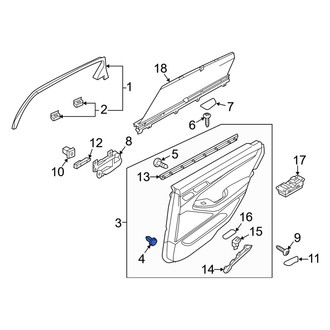 Genesis OE - Door Interior Trim Panel Retainer
