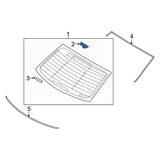 Genesis OE - Front Windshield Spacer