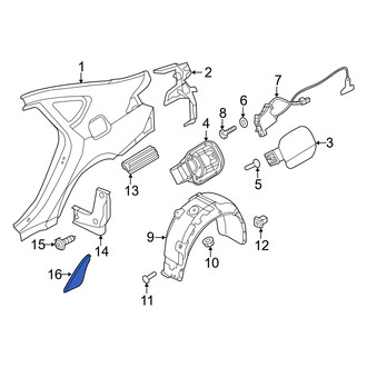 Genesis OE - Rear Left Stone Guard