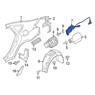 Genesis OE - Rear Fuel Filler Door Lock Actuator