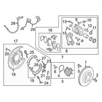 Genesis OE - Rear Suspension - Brake Components