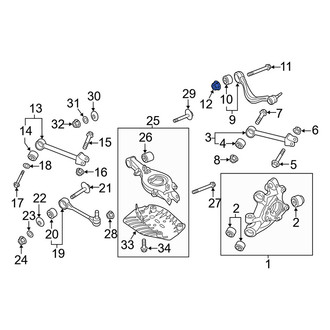 Genesis OE - Front Right Suspension Control Arm Nut