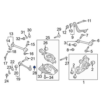 Genesis OE - Rear Lower Suspension Control Arm Nut