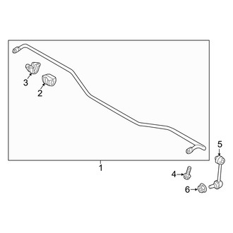 Genesis OE - Rear Suspension - Stabilizer Bar & Components