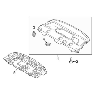 Genesis OE - Rear Body & Floor - Interior Trim (Package Tray, W/O Power Sunshade)