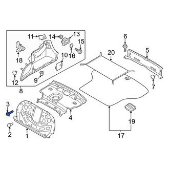 Genesis OE - Partition Panel Bolt