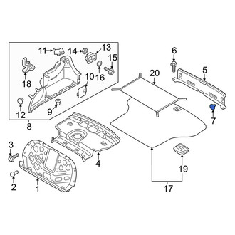 Genesis OE - Trunk Trim Panel Clip