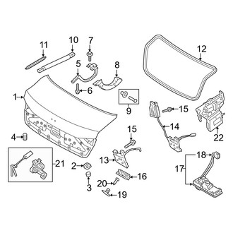 Genesis OE - Trunk Lid - Lid & Components