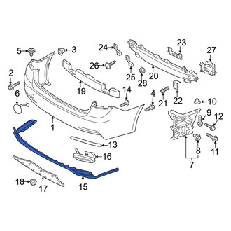 Genesis OE - Rear Lower Bumper Cover
