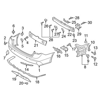 Genesis OE - Rear Bumper - Bumper & Components (Sport)
