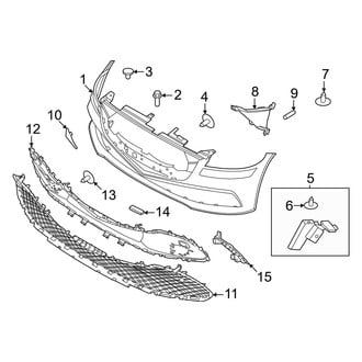 Genesis OE - Front Bumper & Grille - Bumper & Components (Cover & Trim), (Base / Advanced)