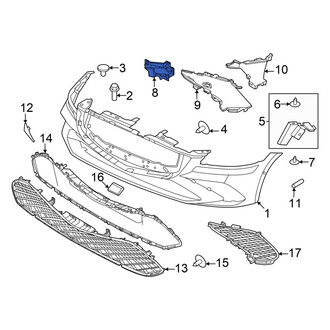 Genesis OE - Right Lower Bumper Cover Bracket