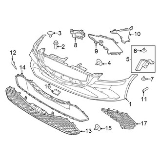 Genesis OE - Front Bumper & Grille - Bumper & Components (Cover & Trim)