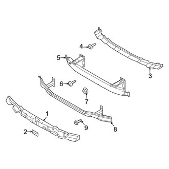Genesis OE - Front Bumper & Grille - Bumper & Components (Mounting Components), (Sport Advanced / Sport Prestige)