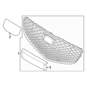 Genesis OE - Front Bumper & Grille - Grille & Components (Base / Advanced / Prestige)