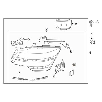 Genesis OE - Front Lamps - Headlamp Components