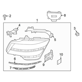 Genesis OE - Front Lamps - Headlamp Components