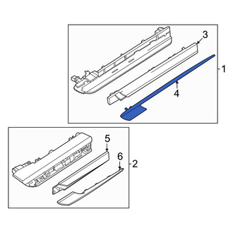 Genesis OE - Front Right Upper Outer Fender Molding