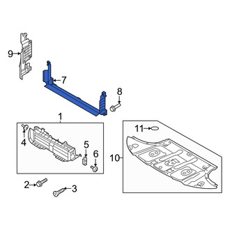 Genesis OE - Front Radiator Support Air Deflector