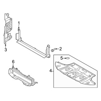 Genesis OE - Radiator Support - Splash Shields (3.5L)