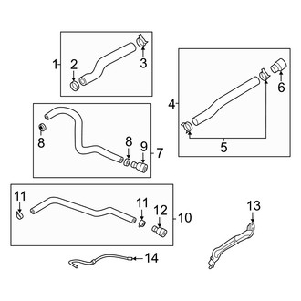 Genesis OE - Cooling - Radiator Hoses (2.5L)