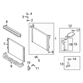 Genesis OE - Cooling - Radiator & Components (3.5L)