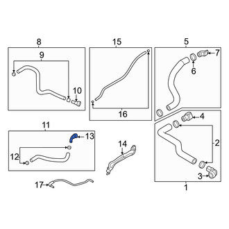 Genesis OE - Upper Outer Radiator Coolant Hose Adapter
