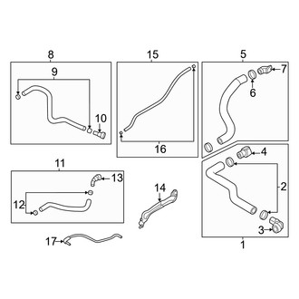 Genesis OE - Cooling - Radiator Hoses (3.5L)