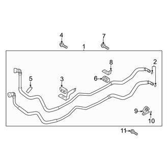 Genesis OE - Cooling - Trans Oil Cooler (Hoses & Pipes), (3.5L)