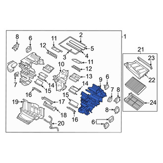 Genesis OE - Left Upper HVAC Unit Case