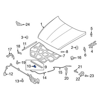 Genesis OE - Hood Seal Clip