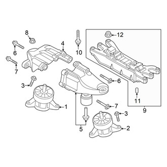 Genesis OE - Engine & Transmission Mounting (RWD 3.5L)