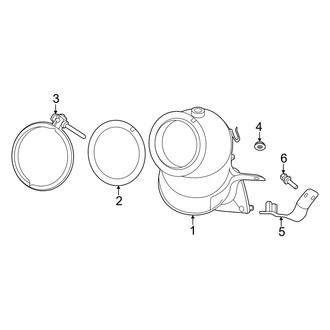 Genesis OE - Exhaust System - Converter (2.5L)