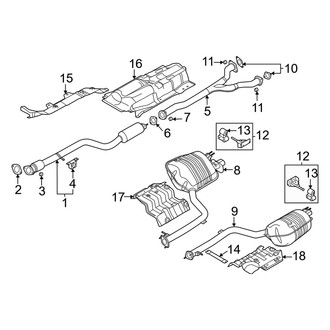 Genesis OE - Exhaust System - Exhaust Components (2.5L)